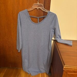 Lole Blue Long Sleeve Dress